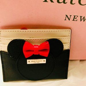 NEW Kate Spade Disney Minnie Mouse Card Holder Cas